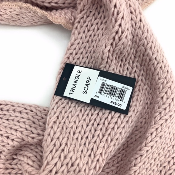 4/$25 Marcus Alder Pink Knit Boho Star Scarf NEW - Picture 4 of 4